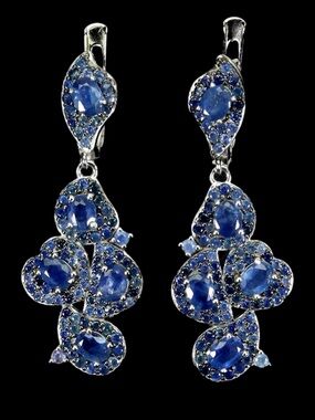 Breathtaking Genuine Sapphire Earrings